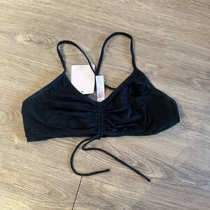 Savage X Fenty Black Ruched Bralette
